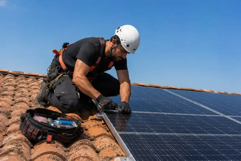 Maintenance et monitoring de panneaux solaires à Cavillargues